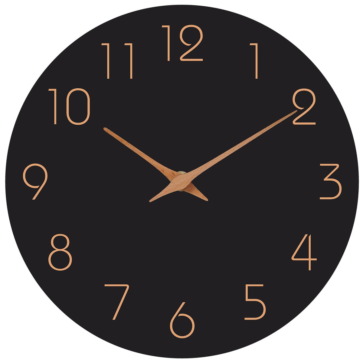 Mosewa Wall Clock 8" Battery Operated Silent Non-Ticking Simple Minimalist