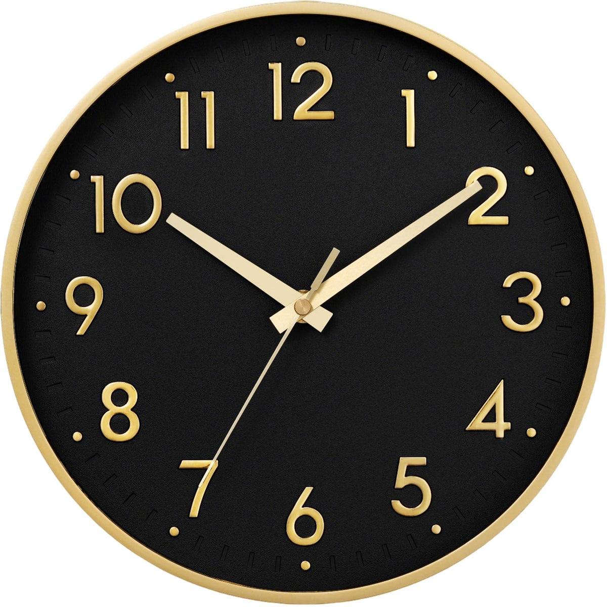 Mosewa Small 8 Inch Wall Clock Battery Operated Silent Non Ticking Analog