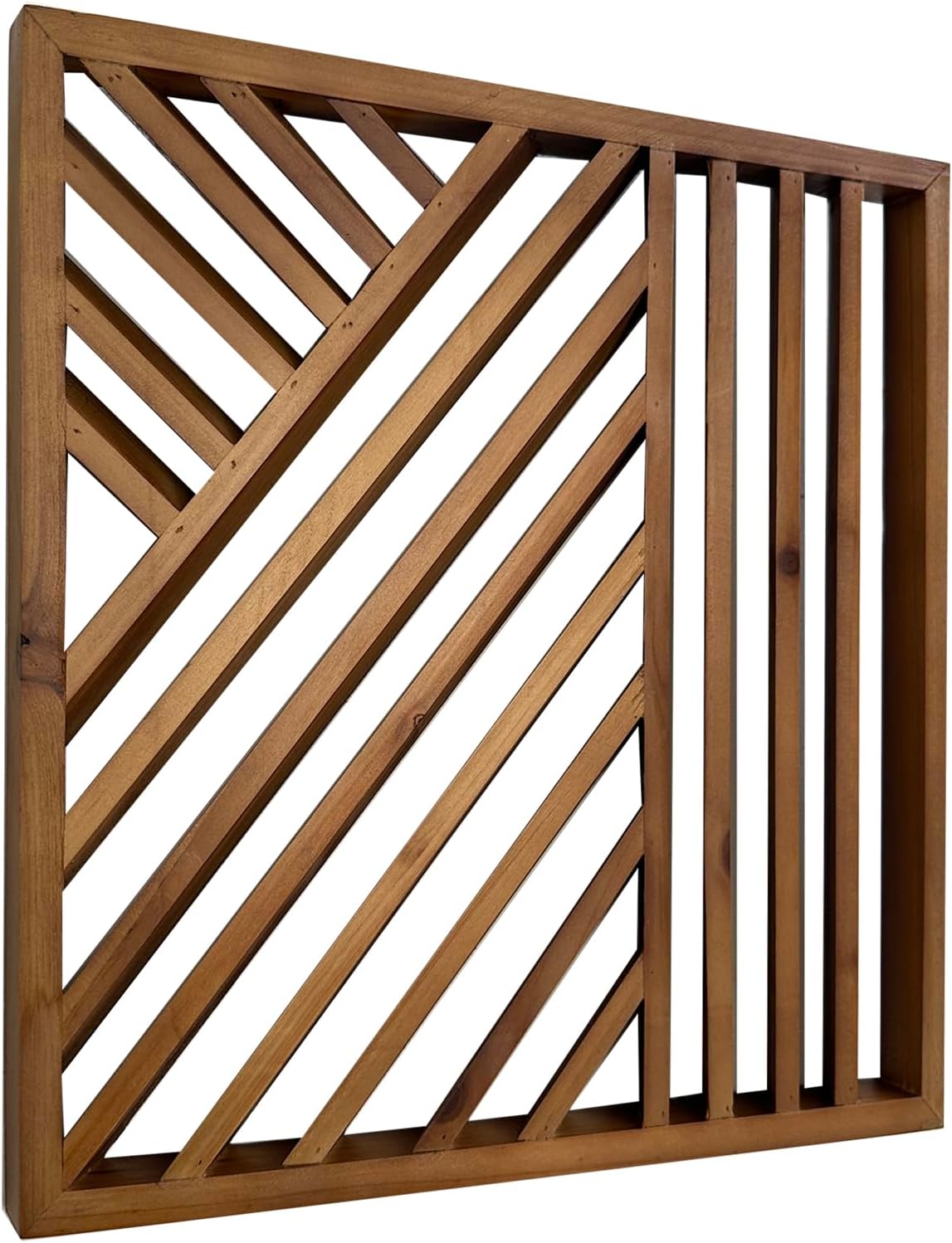 Musanpou Wooden Geometric Home Wall Decor Slatted Wood Design Wall Sculpture,Set of 3 Wood Wall Art decorate,Boho Bathroom Bedroom Living Room rustic Home Decoration