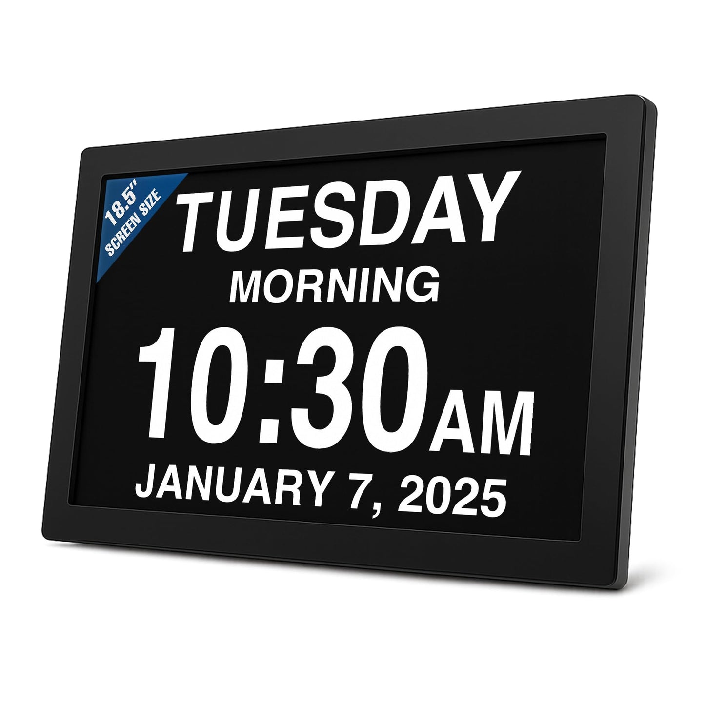American Lifetime New 2026 Dementia Clock Large for Seniors, Digital Clock Large Display with Custom Alarms, Clock with Day & Date for Elderly, Number Digital Clock 12 Inches White