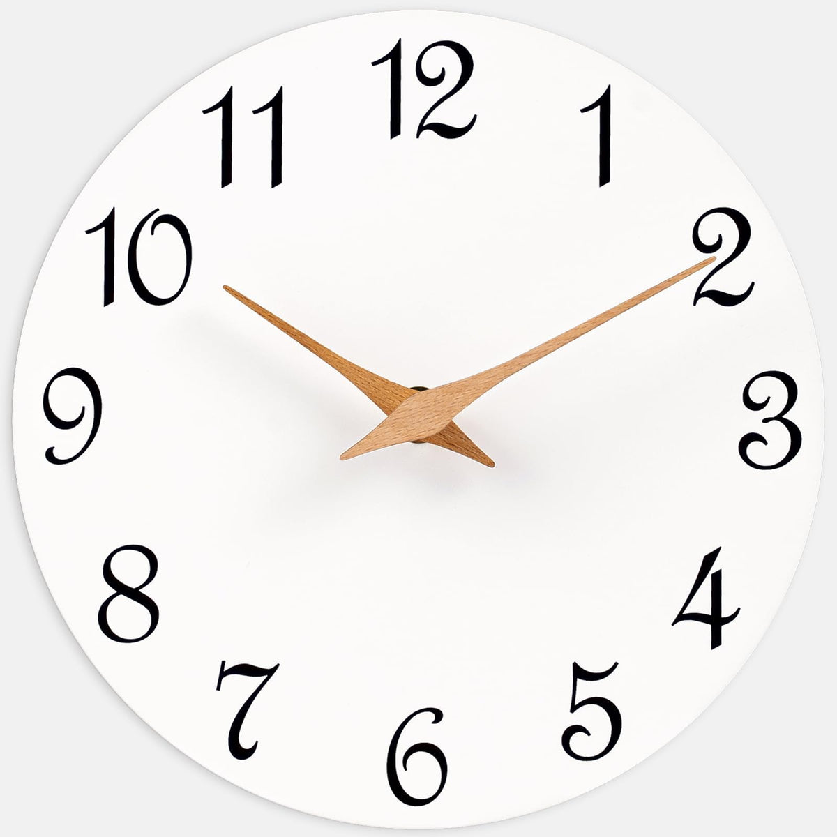 Mosewa Wall Clock 8" Battery Operated Silent Non-Ticking Simple Minimalist