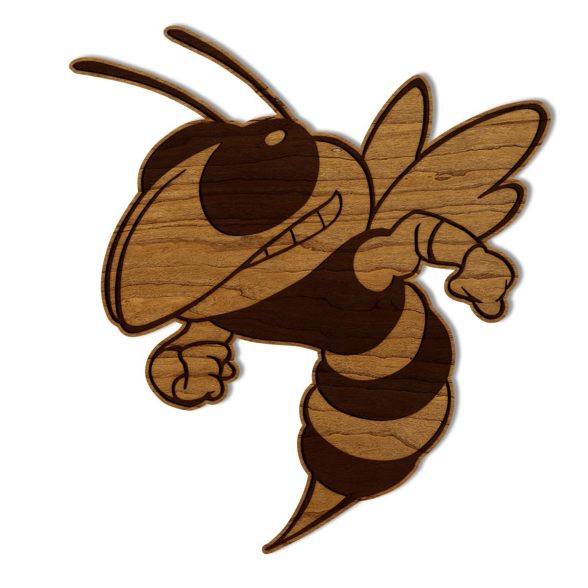 LazerEdge Wake Forest Demon Deacons Wooden Wall Art – Officially Licensed College Decor – Laser-Etched Hanging Sign – Cherry Wood