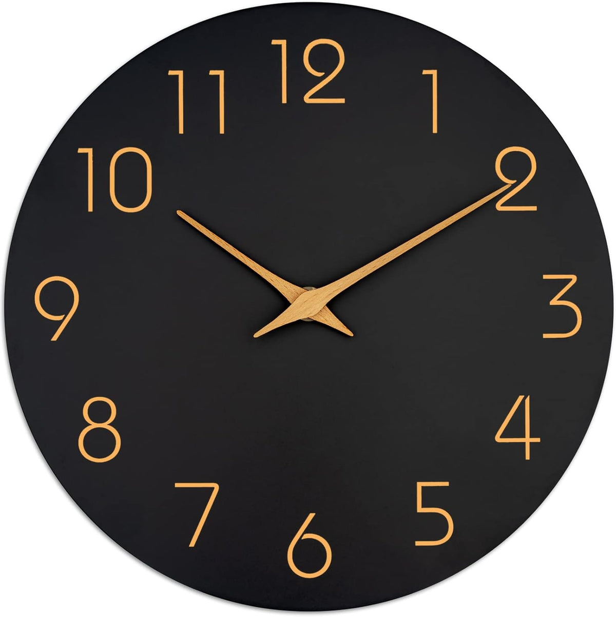 Mosewa Wall Clock 8" Battery Operated Silent Non-Ticking Simple Minimalist