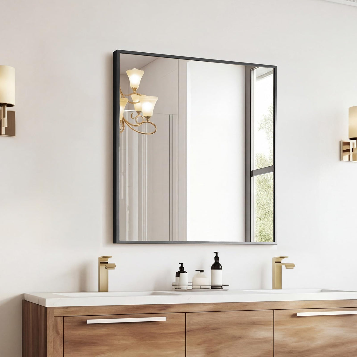 Sweetcrispy 20"x30" Arched Gold Bathroom Mirrors for Wall