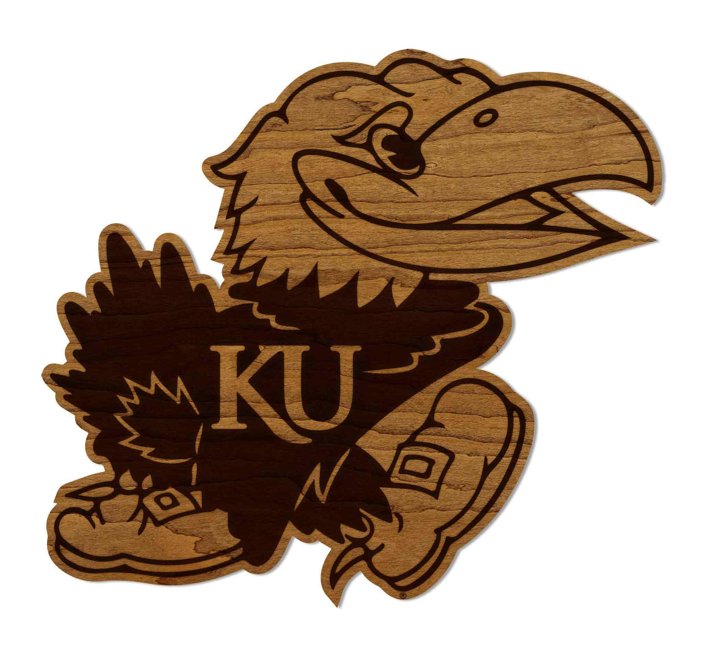 LazerEdge Miami Redhawks Wooden Wall Art – Officially Licensed College Decor – Laser-Etched Hanging Sign – Cherry Wood