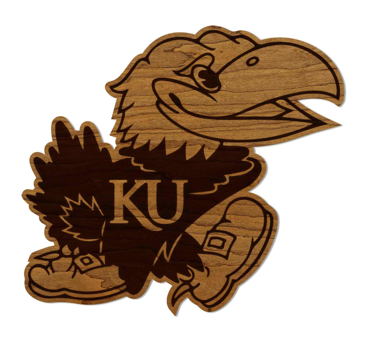 LazerEdge Kansas State Wildcats Wooden Wall Art – Officially Licensed College Decor – Laser-Etched Hanging Sign – Cherry Wood