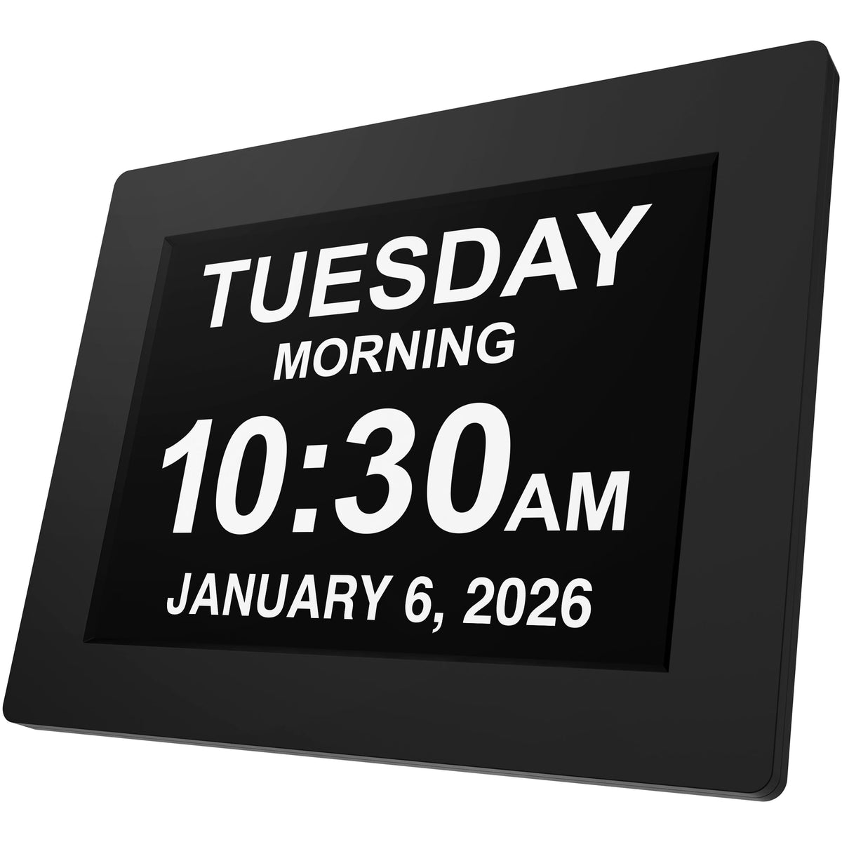 American Lifetime New 2026 Dementia Clock Large for Seniors, Digital Clock Large Display with Custom Alarms, Clock with Day & Date for Elderly, Number Digital Clock 12 Inches White