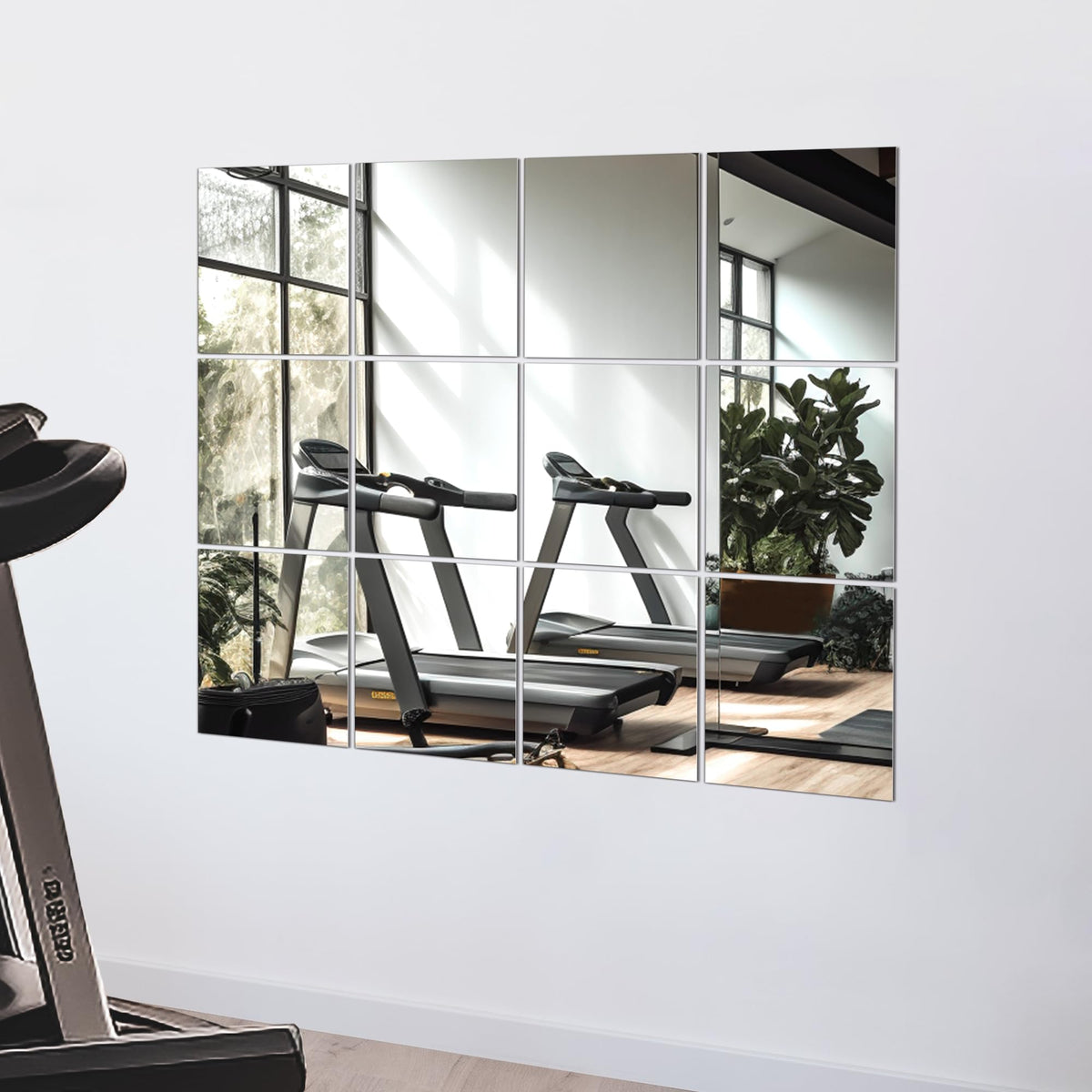 TRAHOME 32'' x 18'' Irregular Asymmetrical Wall Mirror