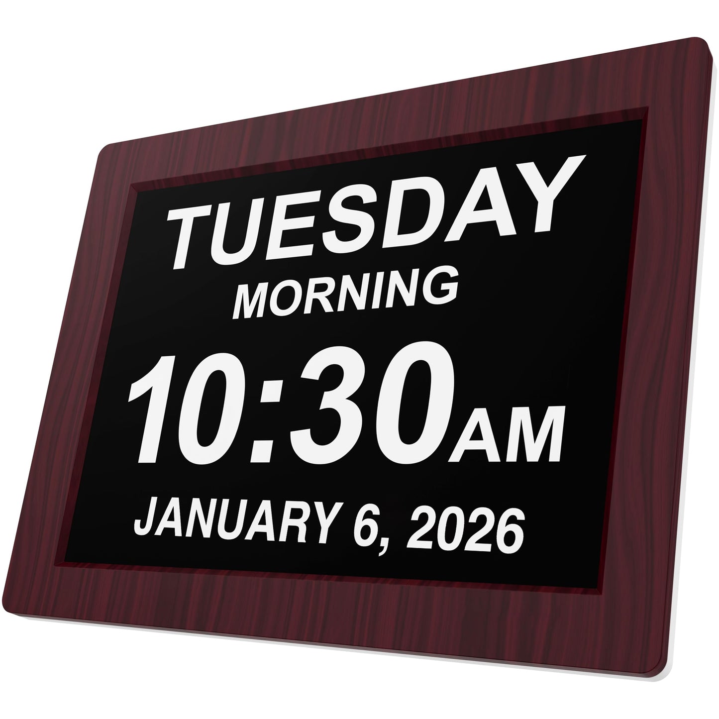 American Lifetime New 2026 Dementia Clock Large for Seniors, Digital Clock Large Display with Custom Alarms, Clock with Day & Date for Elderly, Number Digital Clock 12 Inches White