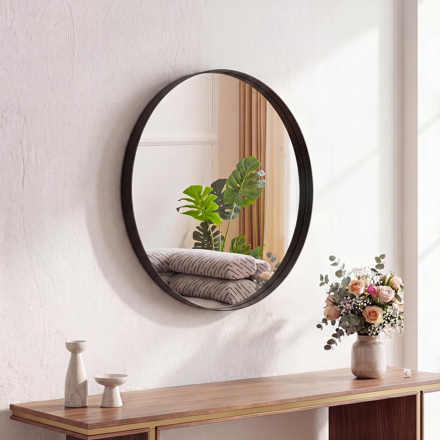 Sweetcrispy 20"x30" Arched Gold Bathroom Mirrors for Wall