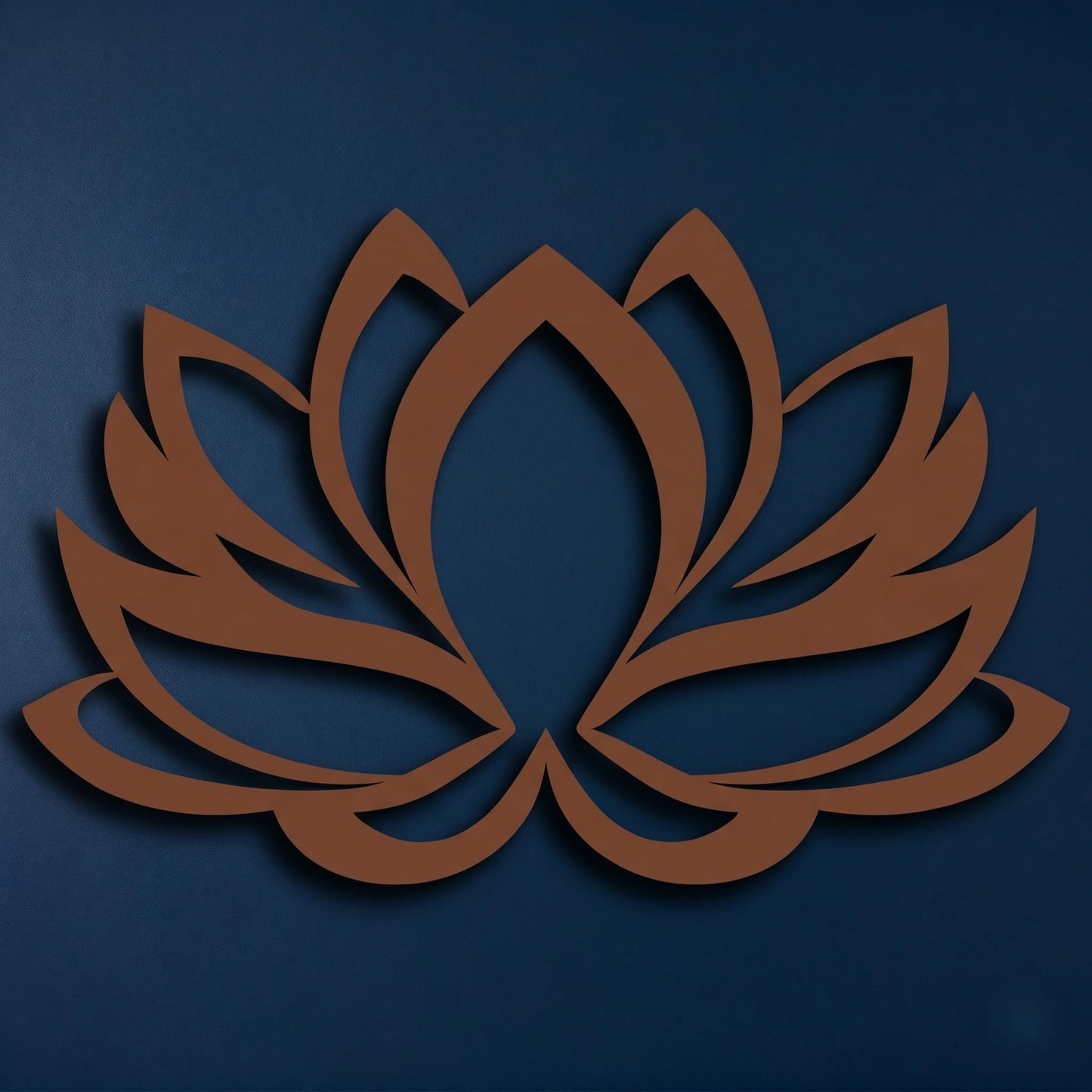 DEKADRON Metal Wall Art - Lotus Flower - 3D Wall Silhouette Metal Wall Decor Home Office Decoration Bedroom Living Room Decor Sculpture (Gold, 30" Wx20 H / 75x50cm)