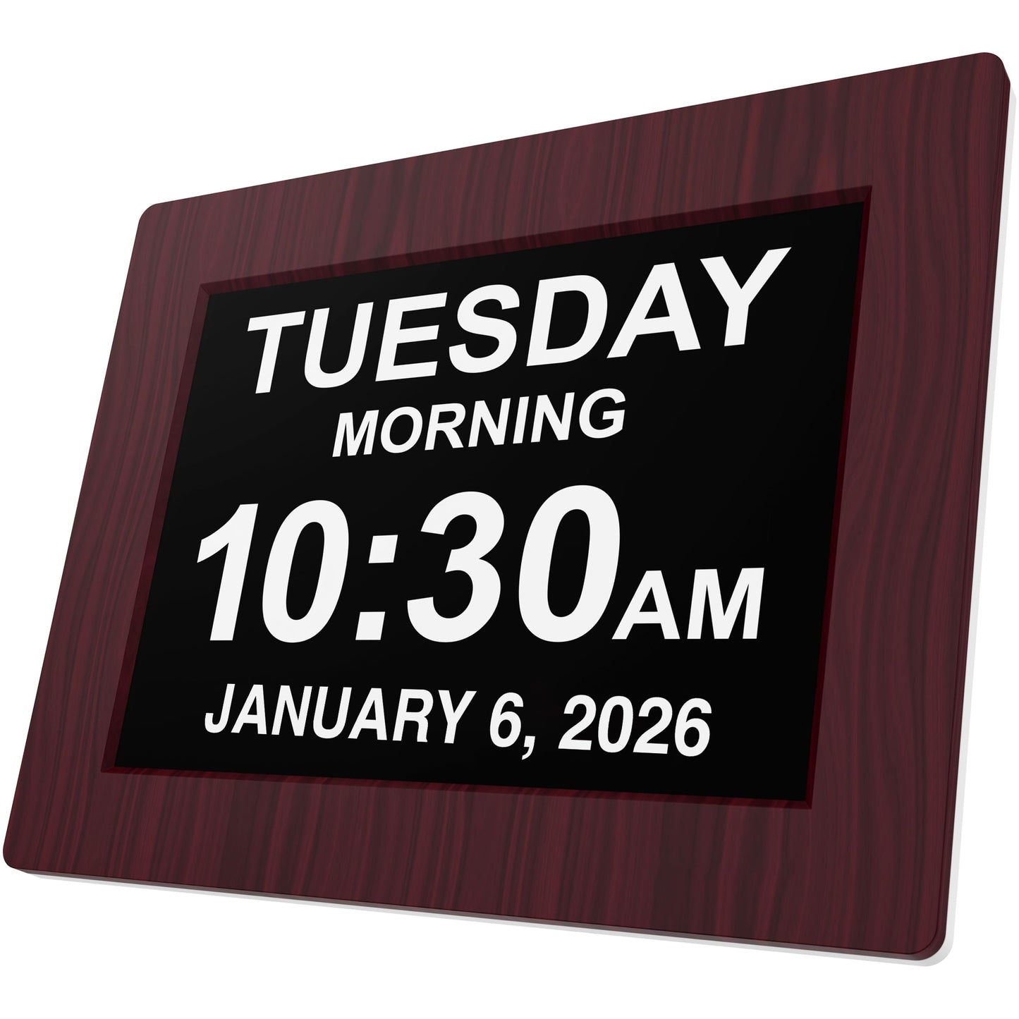 American Lifetime New 2026 Dementia Clock Large for Seniors, Digital Clock Large Display with Custom Alarms, Clock with Day & Date for Elderly, Number Digital Clock 12 Inches White