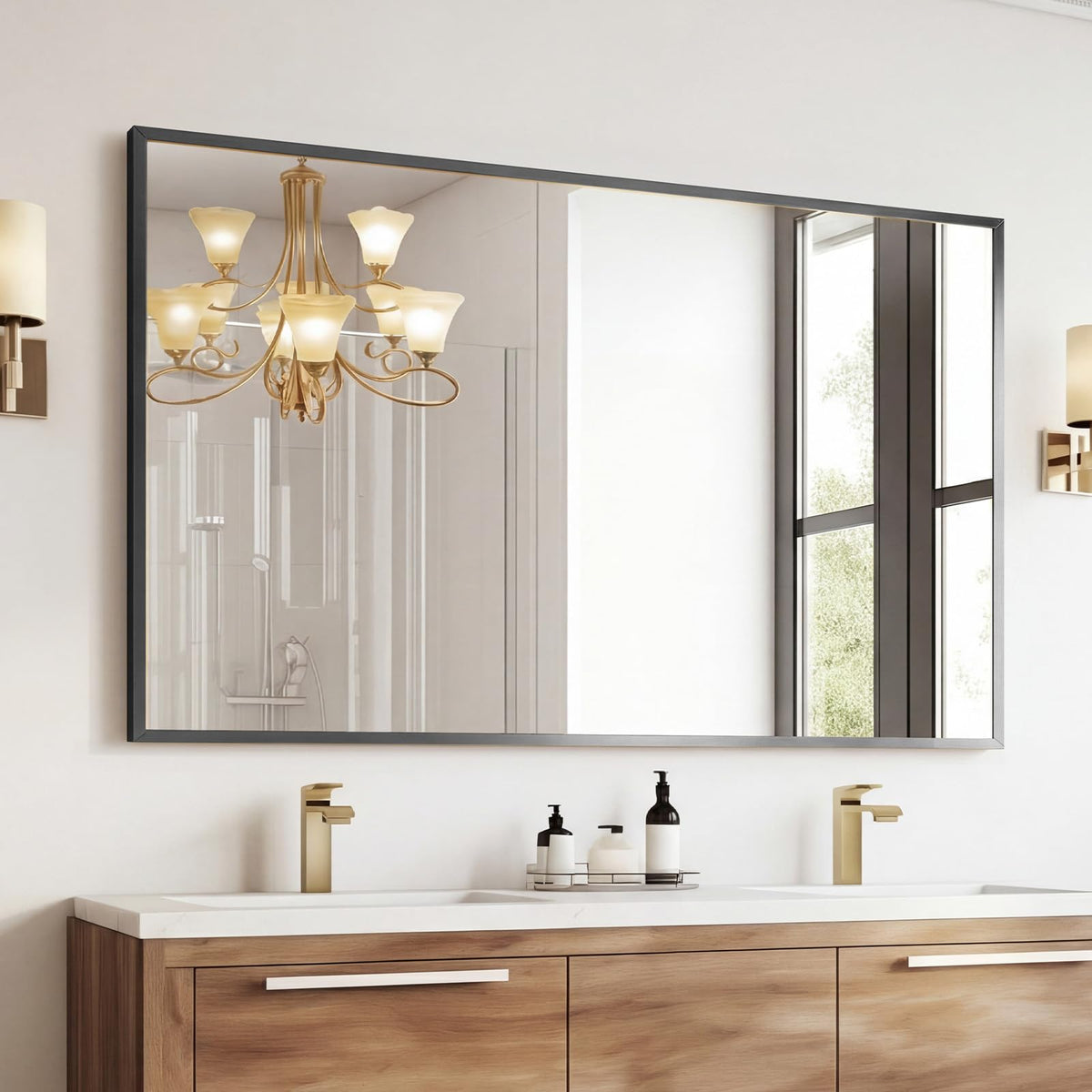 Sweetcrispy 20"x30" Arched Gold Bathroom Mirrors for Wall