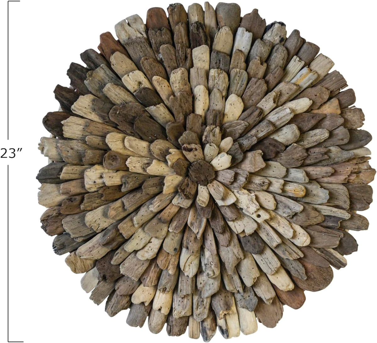Creative Co-Op Round Driftwood Wall Décor