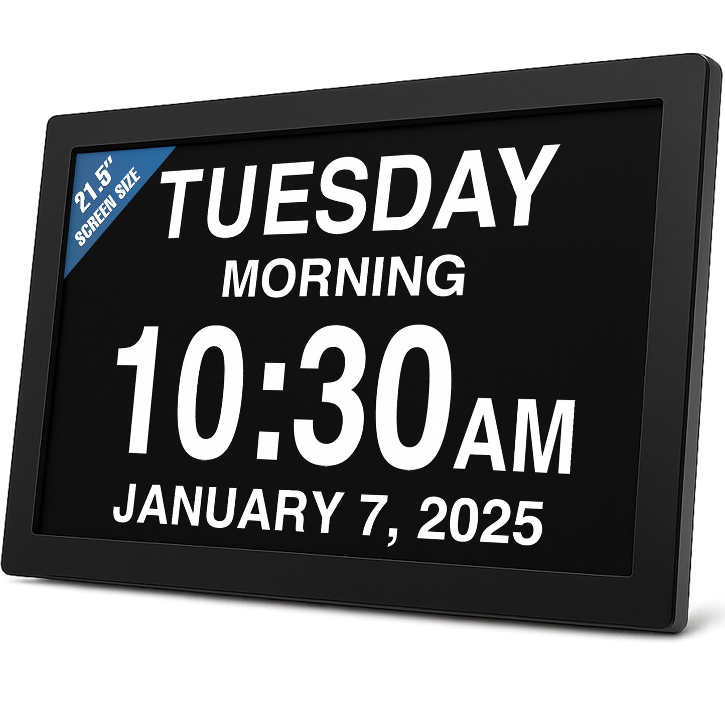American Lifetime New 2026 Dementia Clock Large for Seniors, Digital Clock Large Display with Custom Alarms, Clock with Day & Date for Elderly, Number Digital Clock 12 Inches White