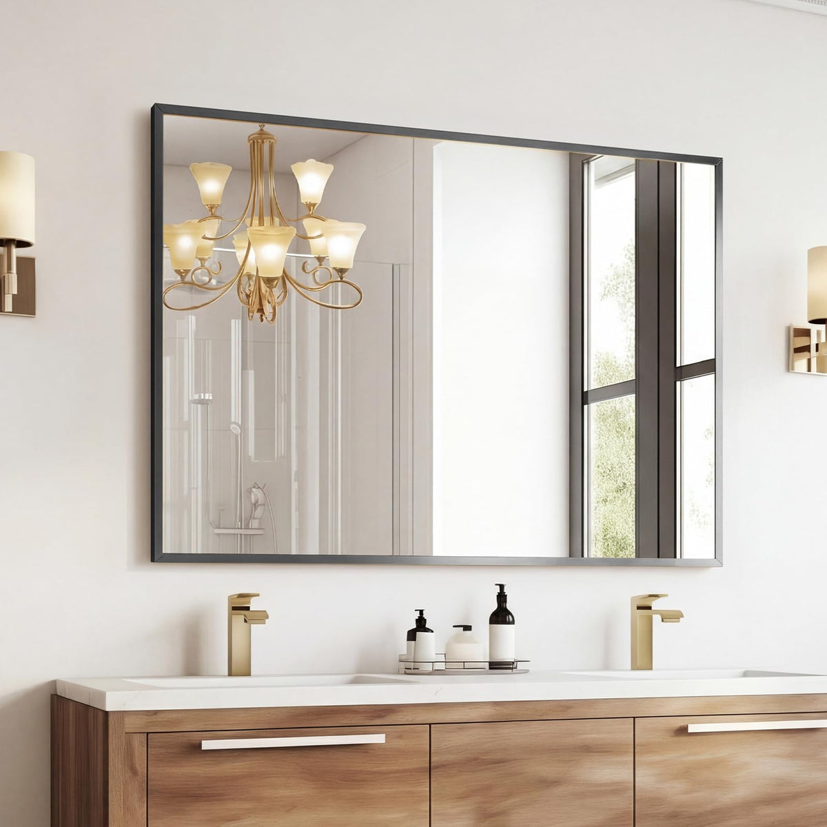 Sweetcrispy 20"x30" Arched Gold Bathroom Mirrors for Wall