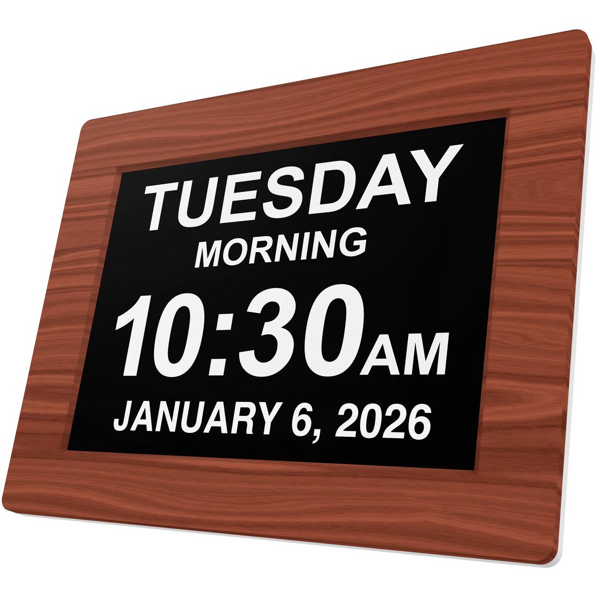American Lifetime New 2026 Dementia Clock Large for Seniors, Digital Clock Large Display with Custom Alarms, Clock with Day & Date for Elderly, Number Digital Clock 12 Inches White
