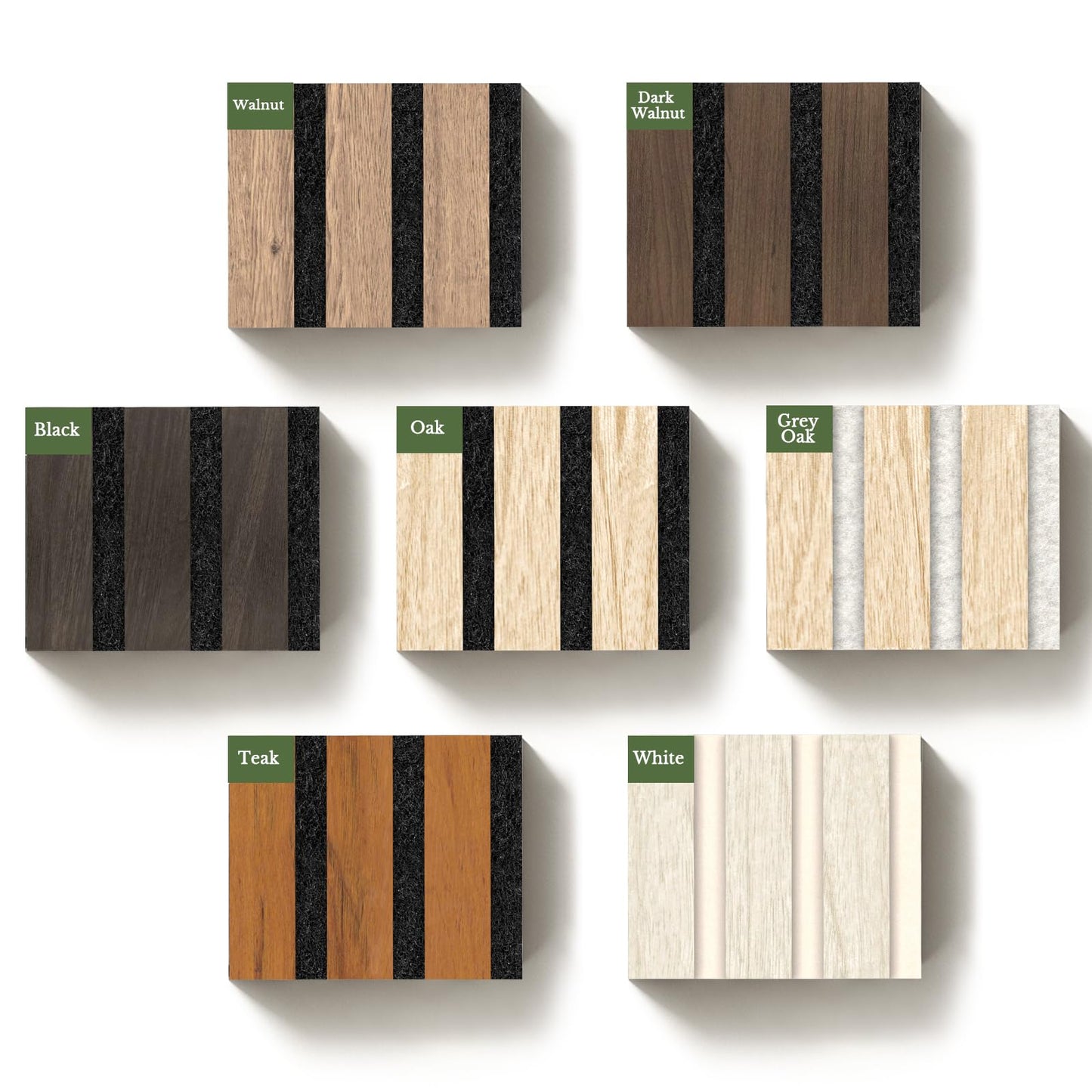 MISSDAY Wood Slat Acoustic Wall Panels, 2 Packs 94.5" x 12.6" Black Soundproof Panel For Interior Wall Decor Noise Absorbing-3D Textured Wooden Panel Sound-Absorbing for Home, Office, Studio