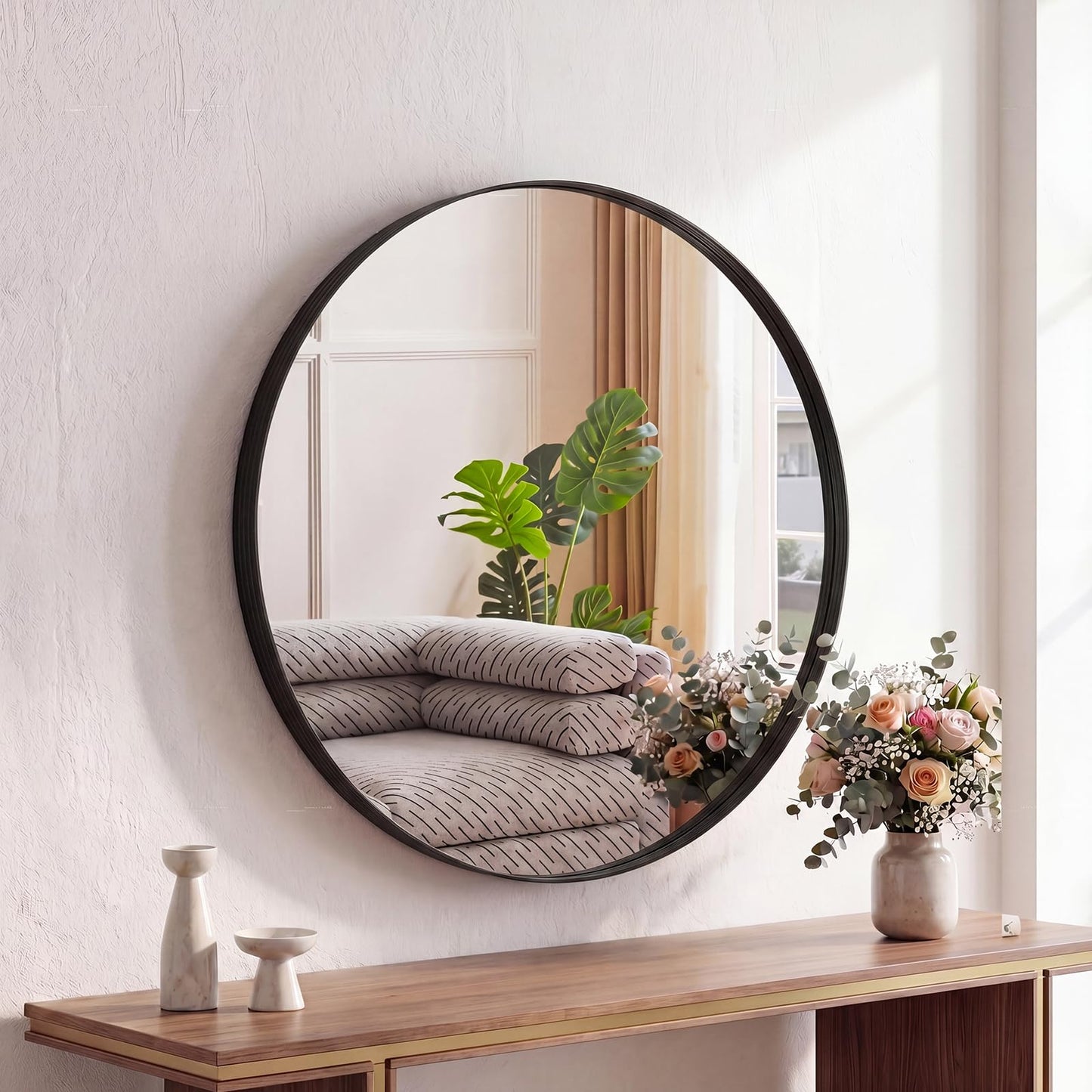 Sweetcrispy 20"x30" Arched Gold Bathroom Mirrors for Wall