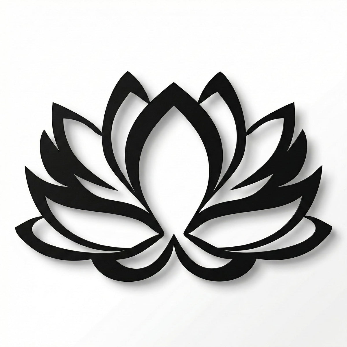 DEKADRON Metal Wall Art - Lotus Flower - 3D Wall Silhouette Metal Wall Decor Home Office Decoration Bedroom Living Room Decor Sculpture (Gold, 30" Wx20 H / 75x50cm)