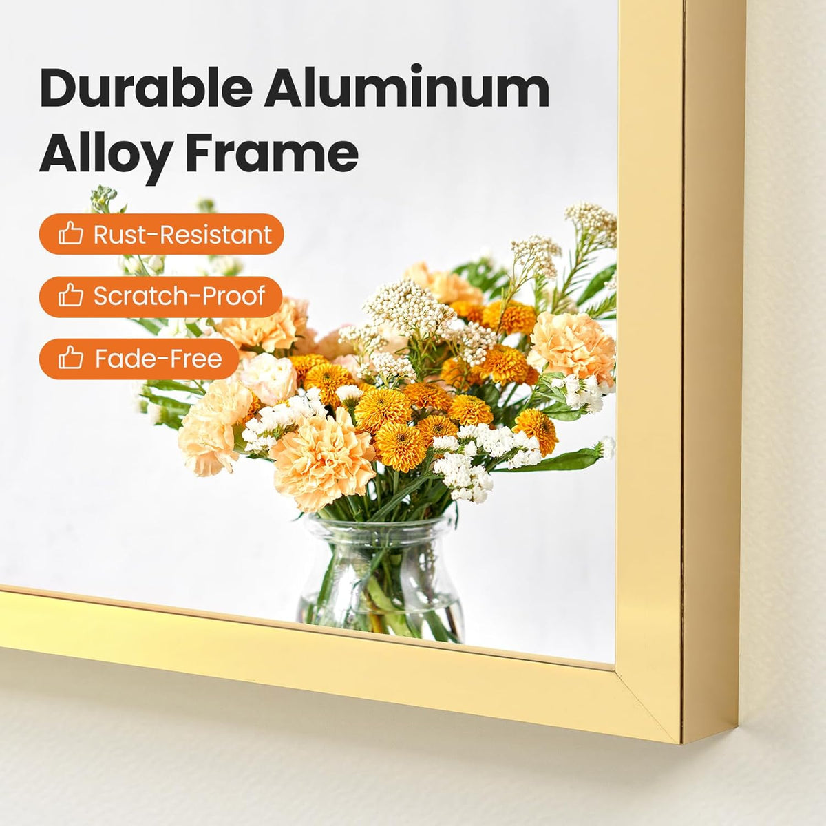 Sweetcrispy 20"x30" Arched Gold Bathroom Mirrors for Wall