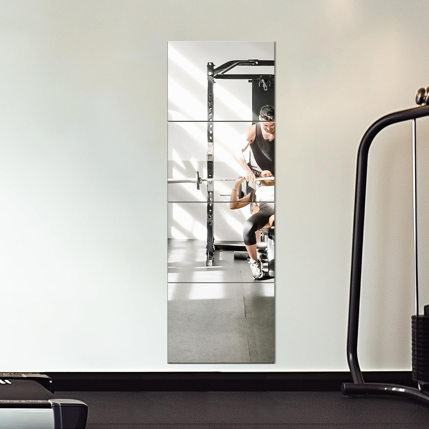 Delma Frameless Mirror Tiles 14"x12"x8 Pcs Wall Mounted