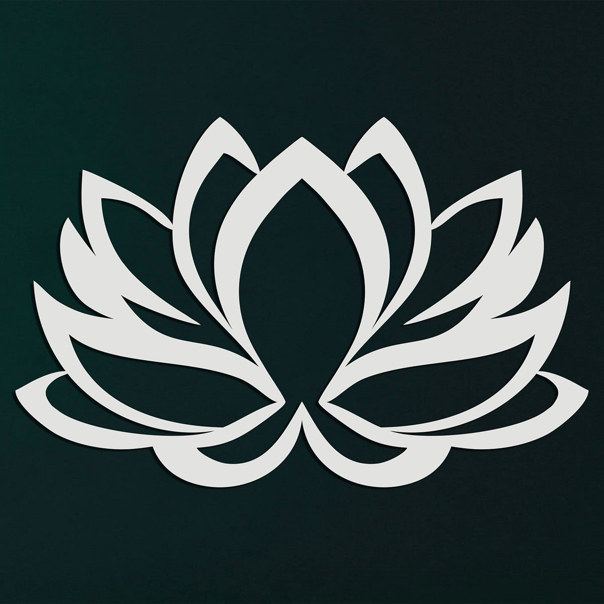 DEKADRON Metal Wall Art - Lotus Flower - 3D Wall Silhouette Metal Wall Decor Home Office Decoration Bedroom Living Room Decor Sculpture (Gold, 30" Wx20 H / 75x50cm)
