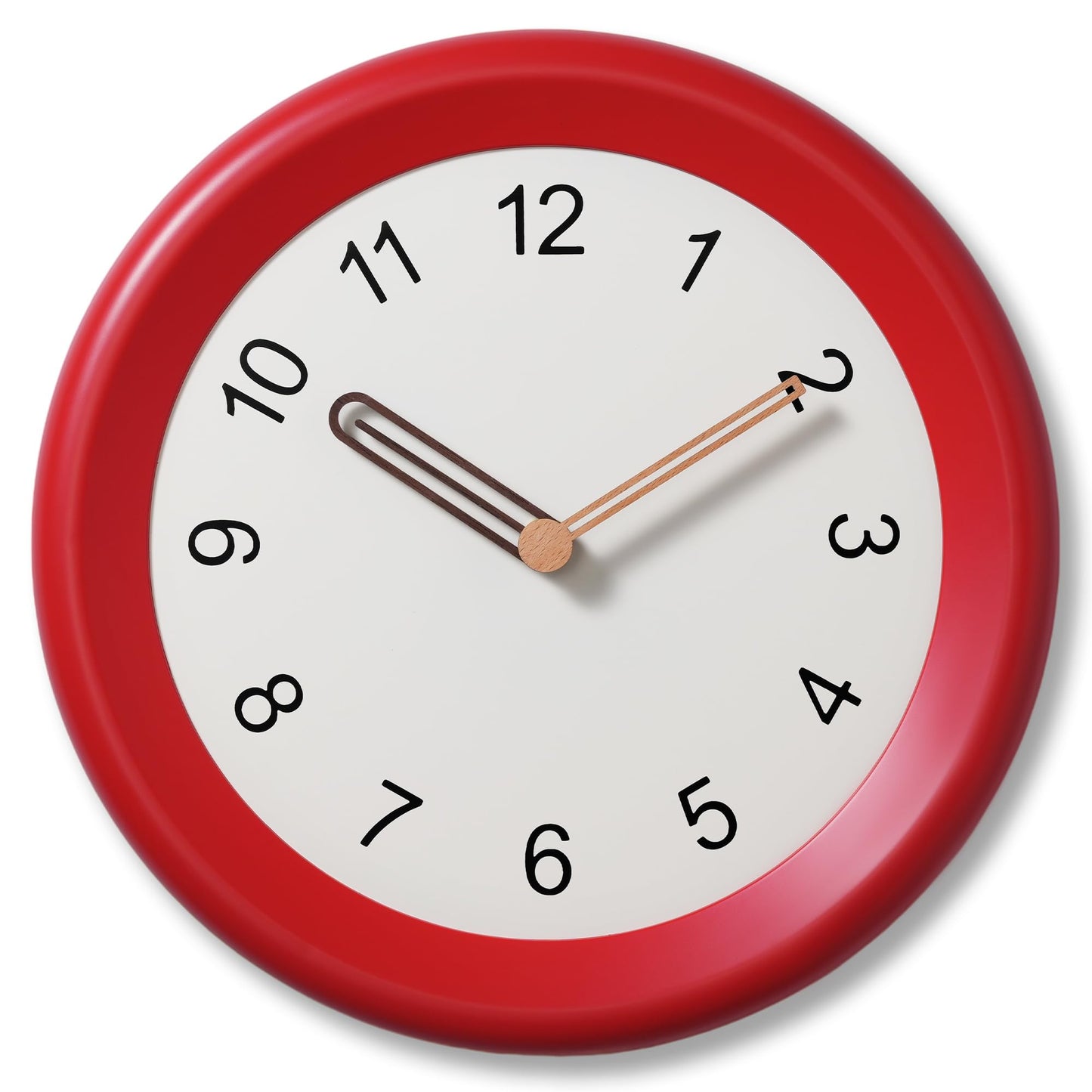 Mosewa Wall Clock 8" Battery Operated Silent Non-Ticking Simple Minimalist
