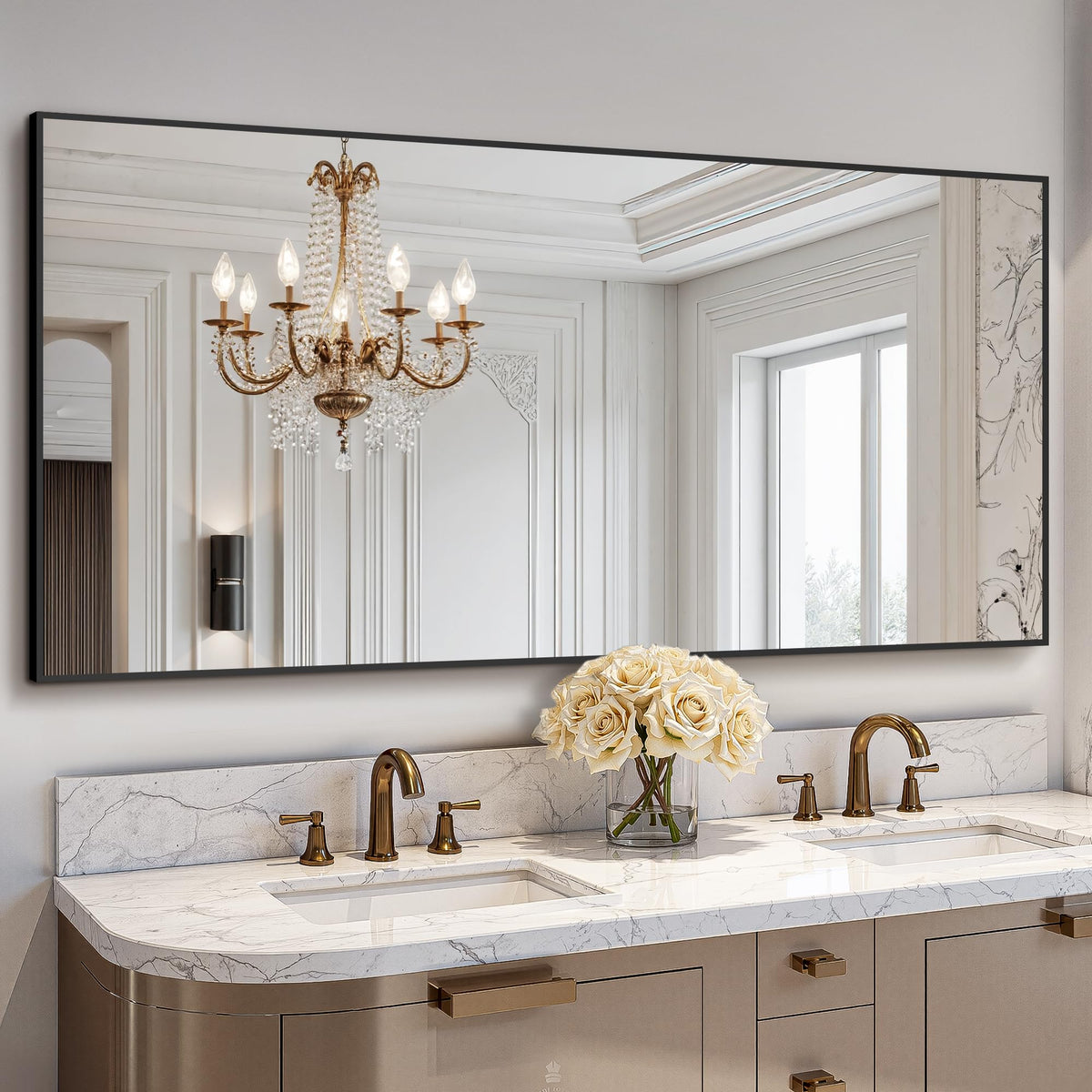 Bathroom Vanity Mirror for Wall 2Pack 36"x24" Bathroom Mirror for Over Sink