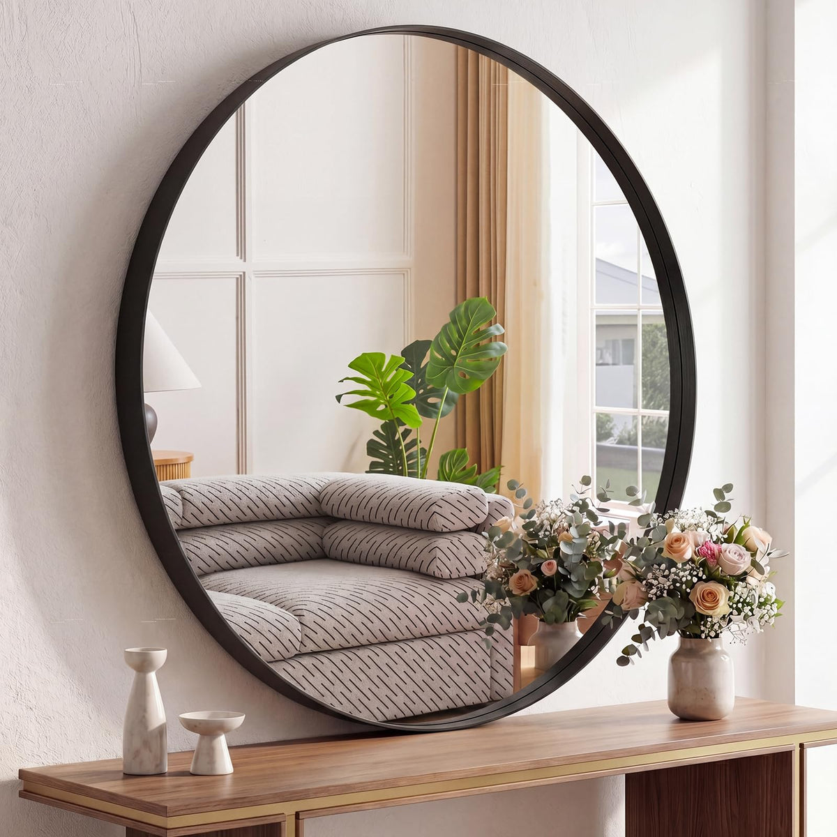 Sweetcrispy 20"x30" Arched Gold Bathroom Mirrors for Wall