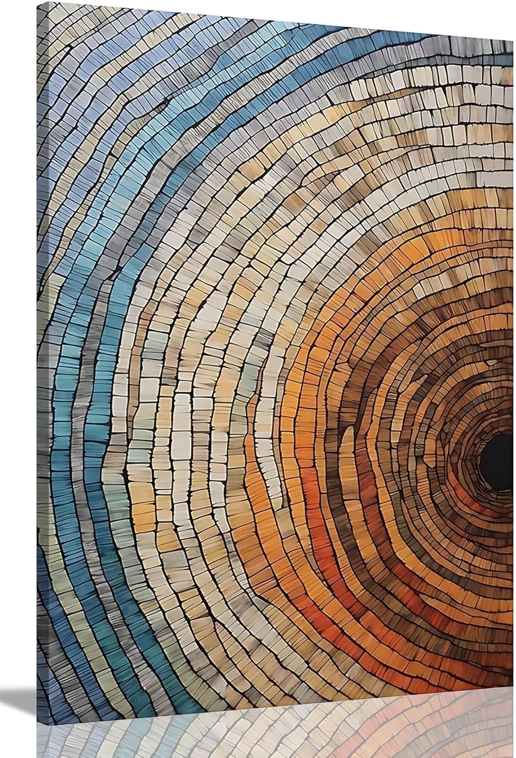 Tree Ring Wall Art Framed, Modern Nature Decor, Easy to Hang 12x16 Inch | The Art of Nature's Timeline,Affordable & High quality,Perfect for your Living Room,Bedroom,Bathroom & Office
