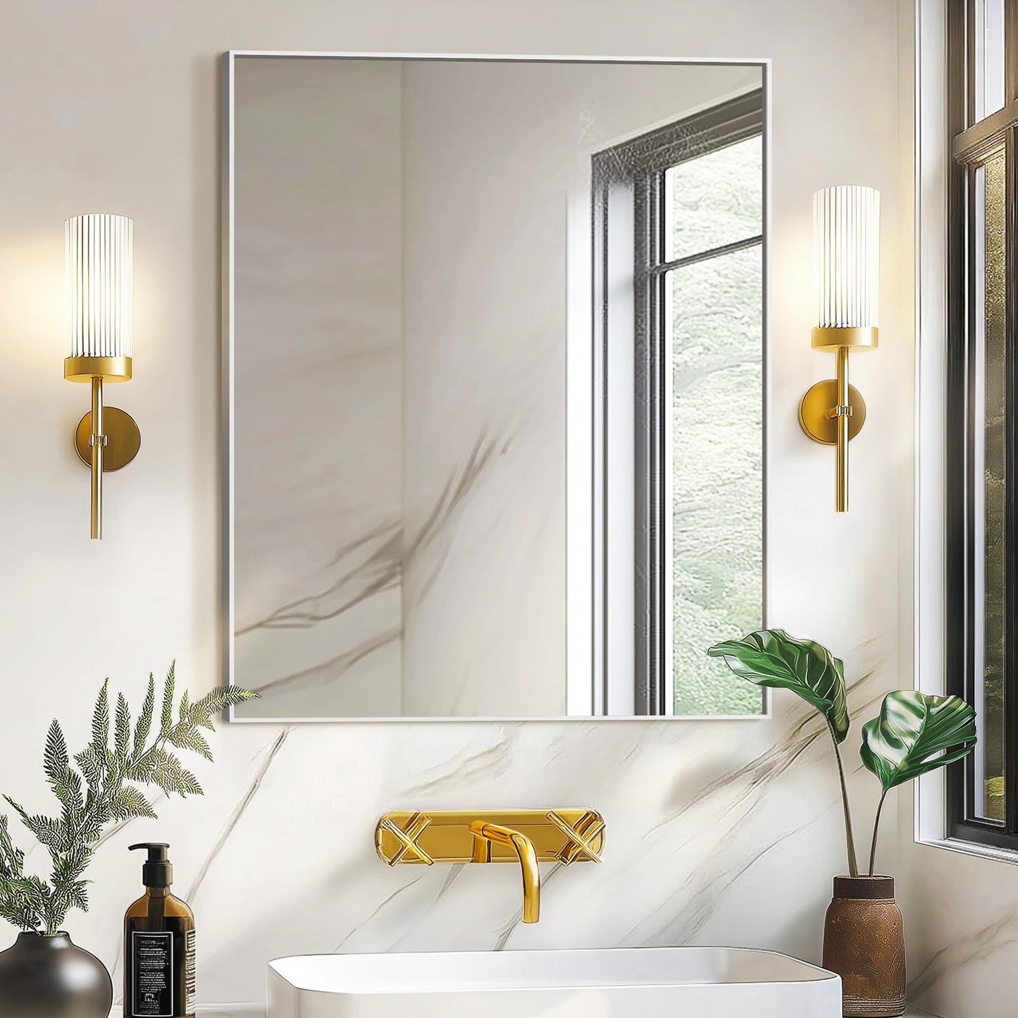 Bathroom Vanity Mirror for Wall 2Pack 36"x24" Bathroom Mirror for Over Sink