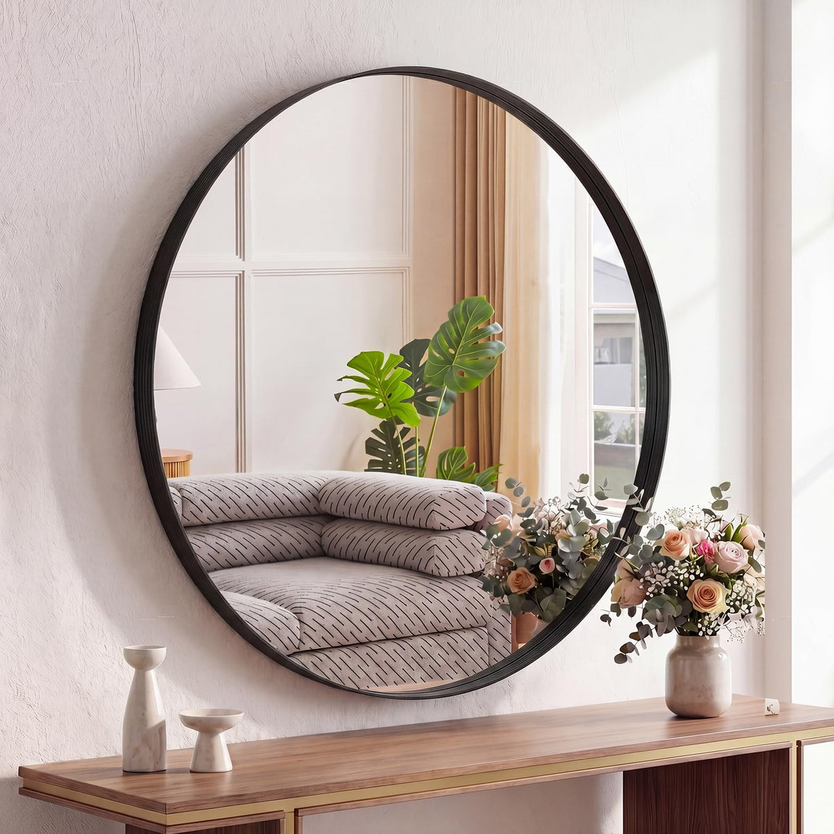 Sweetcrispy 20"x30" Arched Gold Bathroom Mirrors for Wall