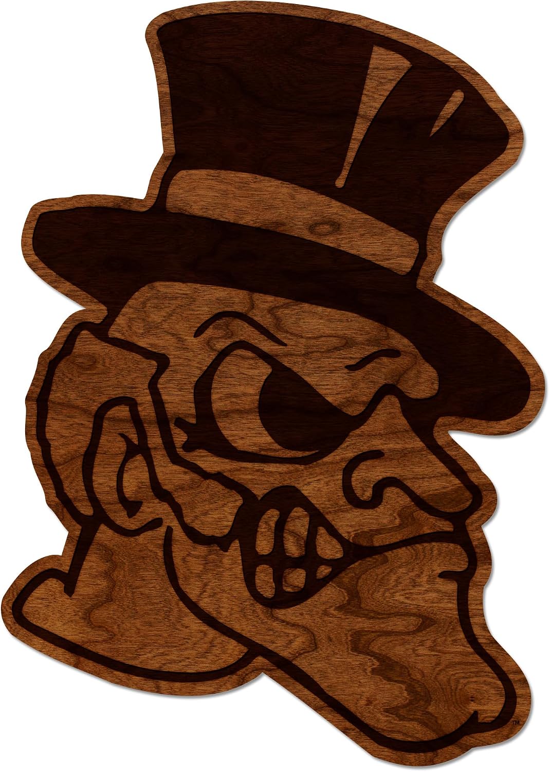 LazerEdge Wake Forest Demon Deacons Wooden Wall Art – Officially Licensed College Decor – Laser-Etched Hanging Sign – Cherry Wood