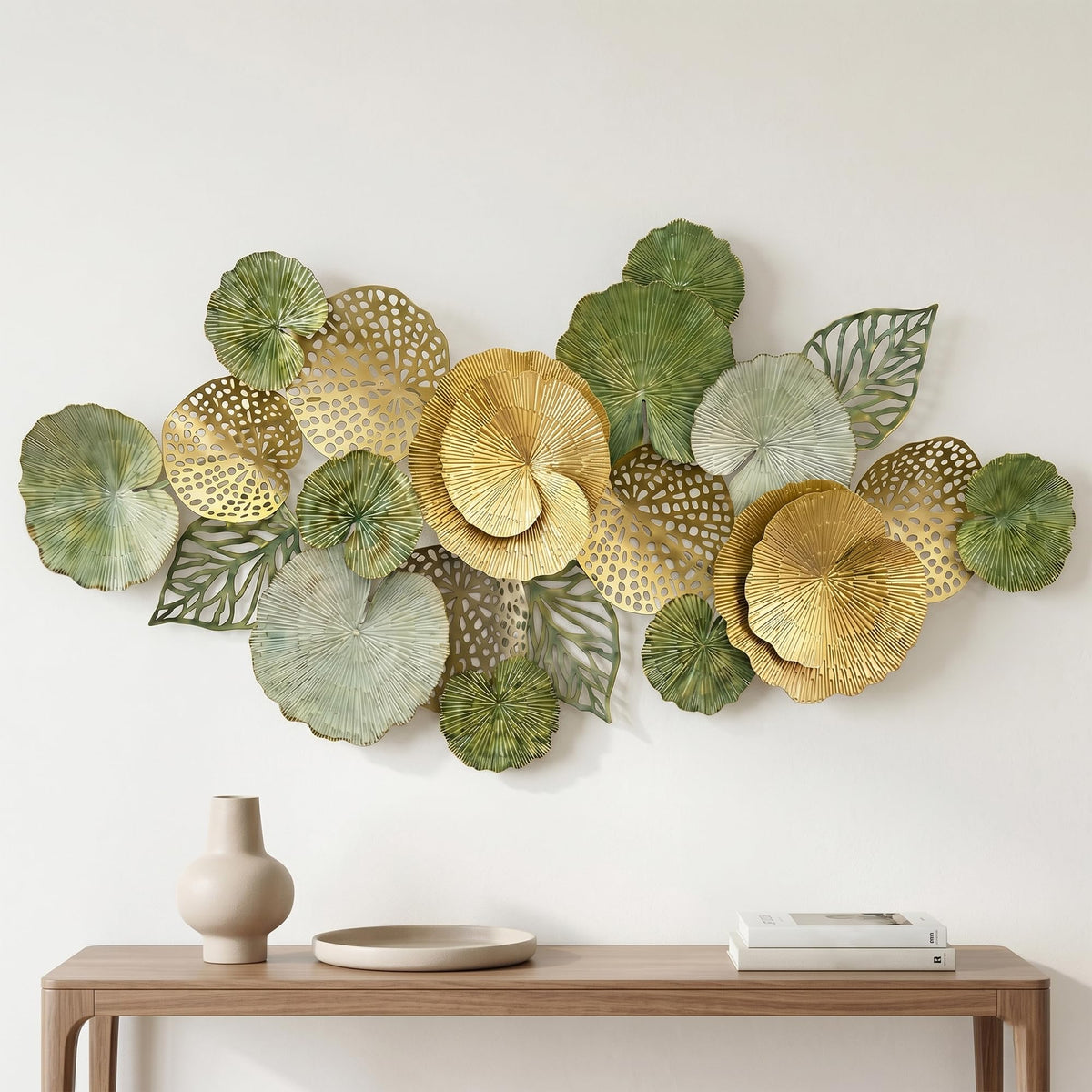 Axioglo 59" Large Wall Decor,3D Abstract Metal Wall Art for Living Room