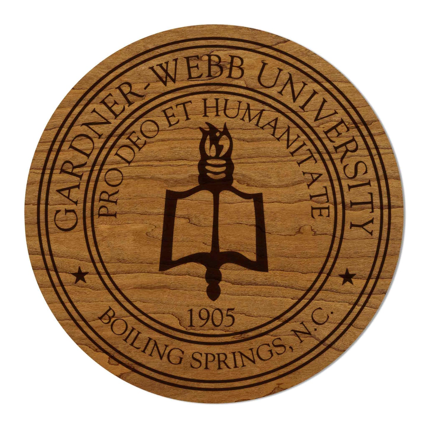 LazerEdge Wake Forest Demon Deacons Wooden Wall Art – Officially Licensed College Decor – Laser-Etched Hanging Sign – Cherry Wood