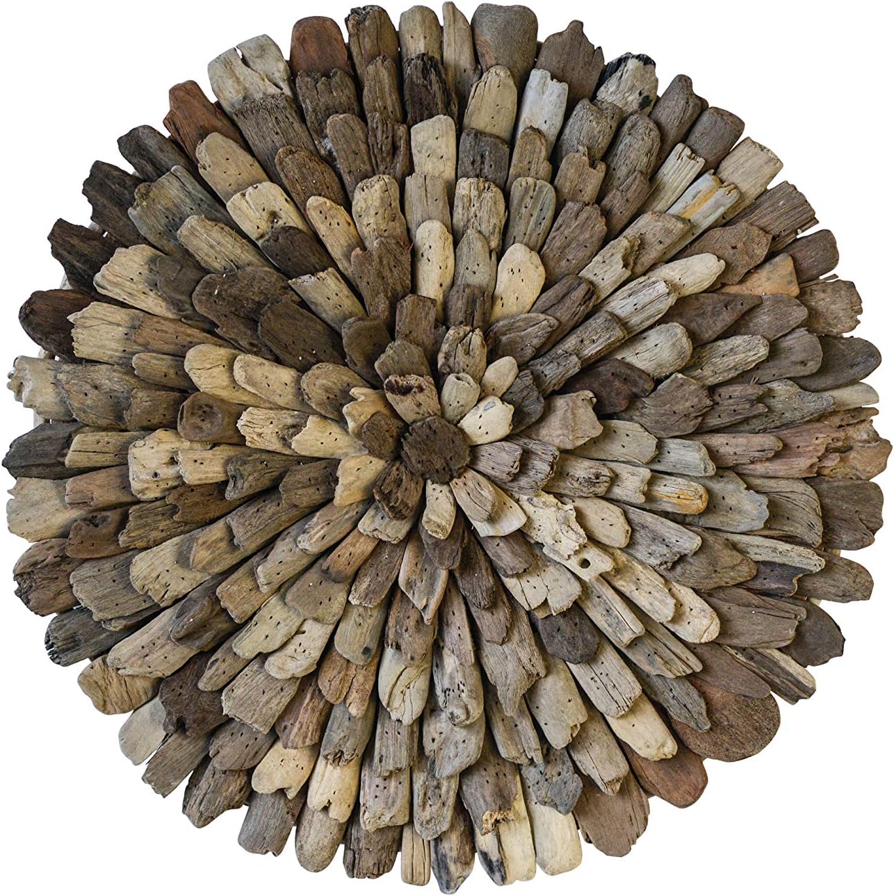 Creative Co-Op Round Driftwood Wall Décor