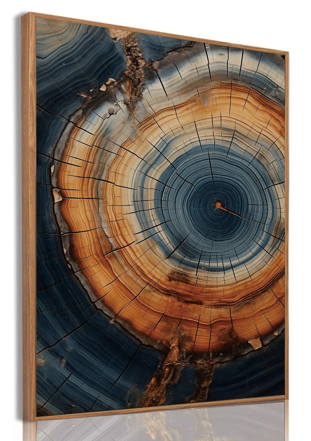 Tree Ring Wall Art Framed, Modern Nature Decor, Easy to Hang 12x16 Inch | The Art of Nature's Timeline,Affordable & High quality,Perfect for your Living Room,Bedroom,Bathroom & Office