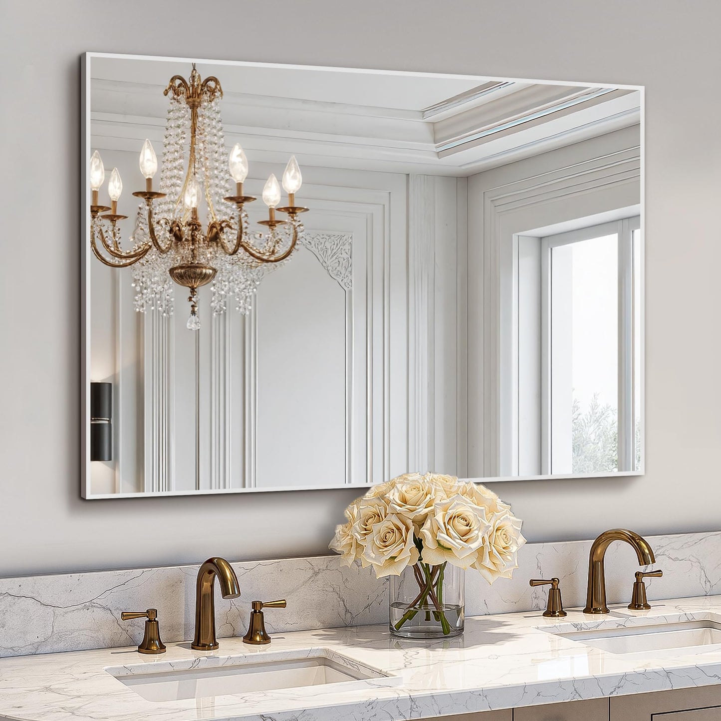 Bathroom Vanity Mirror for Wall 2Pack 36"x24" Bathroom Mirror for Over Sink