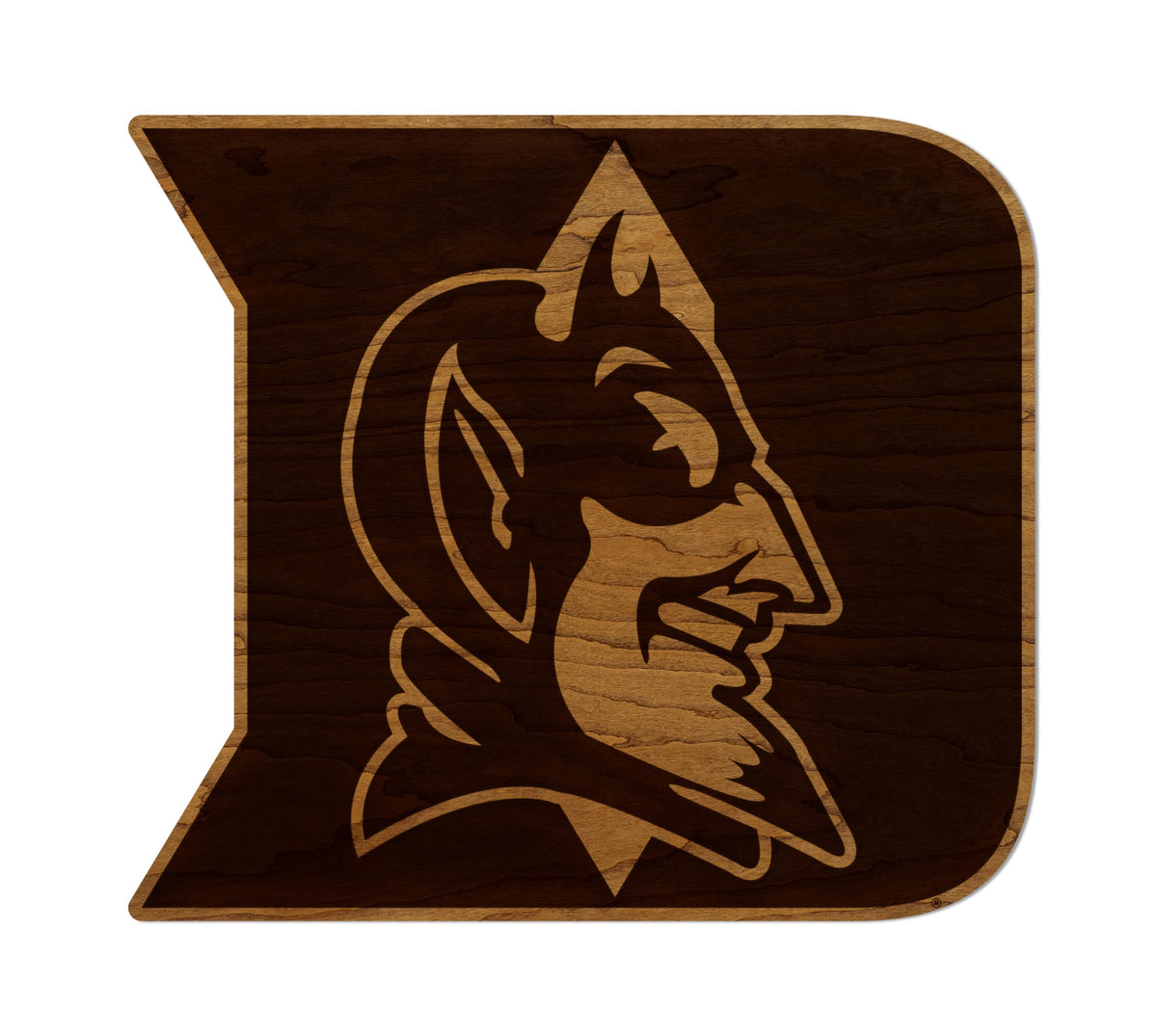 LazerEdge Wake Forest Demon Deacons Wooden Wall Art – Officially Licensed College Decor – Laser-Etched Hanging Sign – Cherry Wood